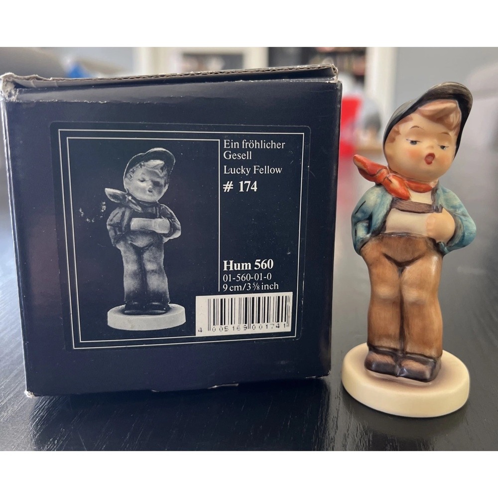 VTG Goebel Hummel Club Orig Box 560 LUCKY FELLOW Porcelain Figurine